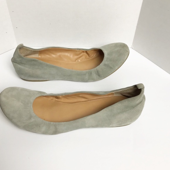 J. Crew Anya Tan Suede Flats Size 7 - Picture 3 of 5